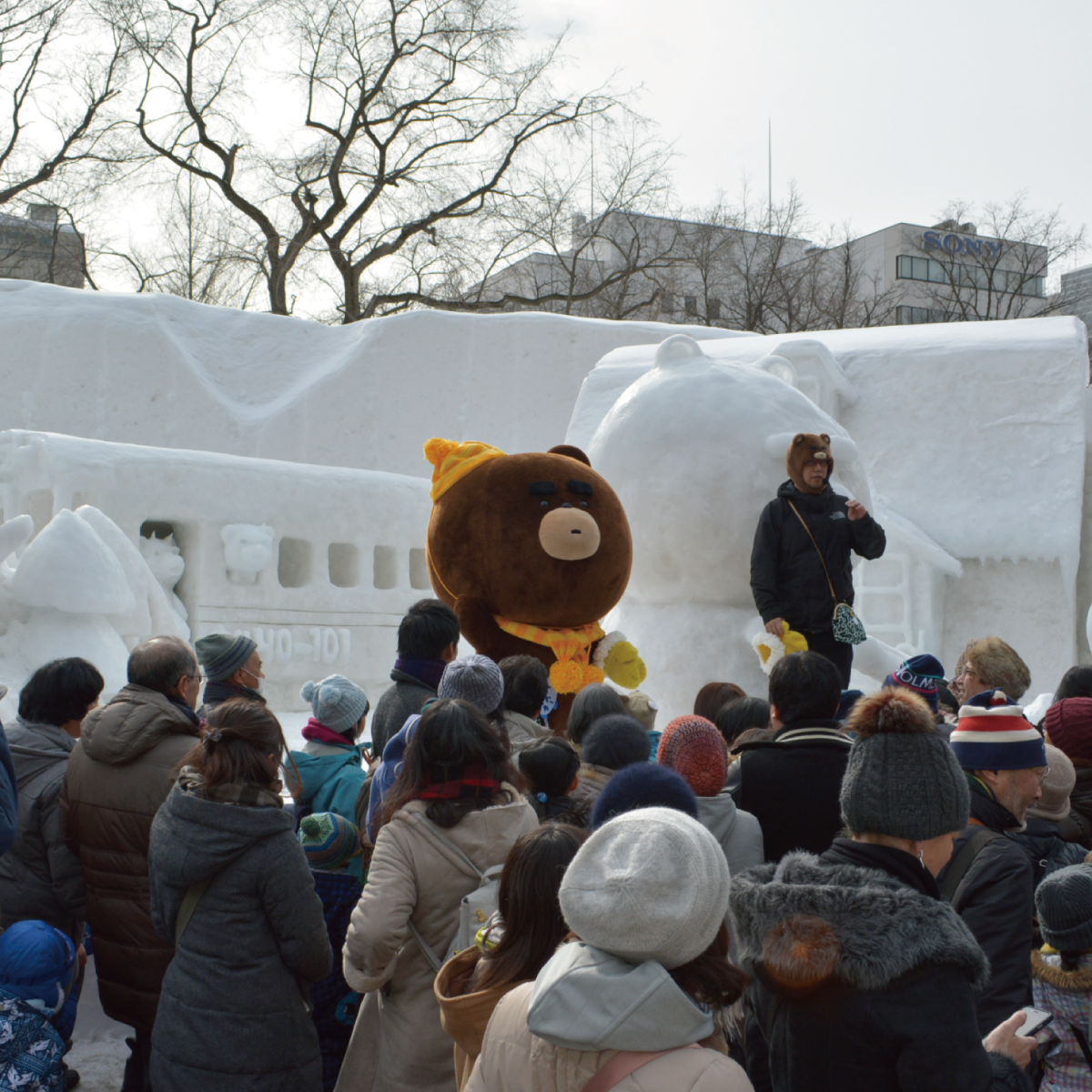 やべーべやが雪像になったべや