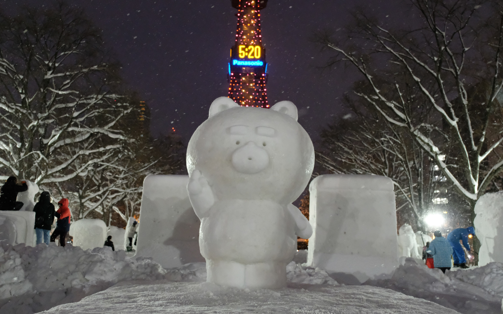 2025年 雪像 夜景